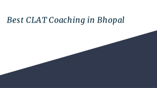 Best CLAT Coaching Bhopal