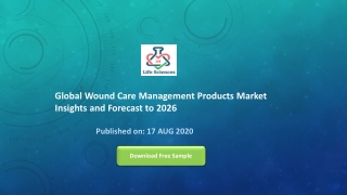 Global Wound Care Management Products Market Insights and Forecast to 2026