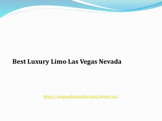 Best Limo Las Vegas Nevada