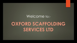 Looking for Scaffolding Services in Bicester