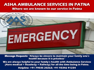 Be Logged in with ICU Setup Ambulance Services in Patna | ASHA