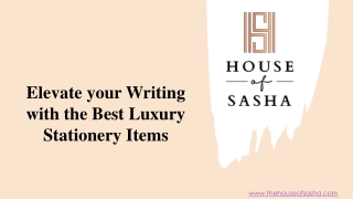 Elevate your Writing with the Best Luxury Stationery Items