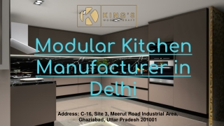 Best Modualr Kitchen Manufacturers in Delhi NCR - Kings Wood N Kraft