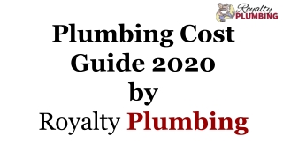 Plumbing Cost Guide 2020 by Aurora Plumber