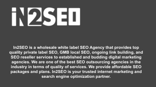 White Label Local SEO- In2SEO