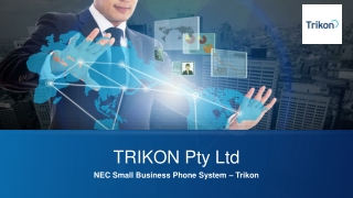 NEC Small Business Phone System – Trikon
