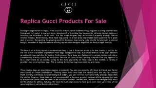 Replica Gucci Products For Sale