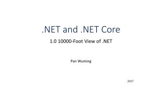 .NET and .NET Core