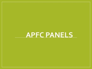 APFC Panels in Tanzania