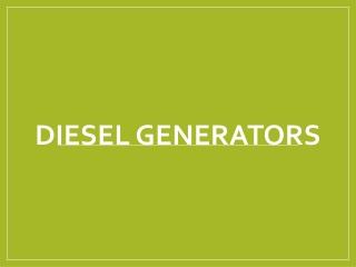 Diesel Generators in Tanzania