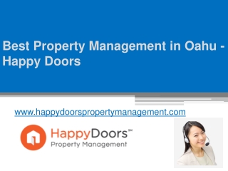 Best Property Management in Oahu - Happy Doors