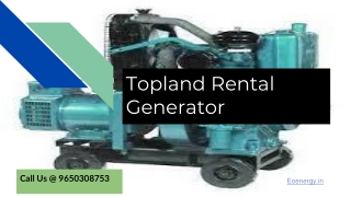 Topland Rental generator