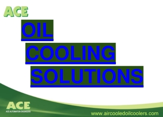 AH Series Air Cooled Heat Exchangers / Oil Coolers by ACE
