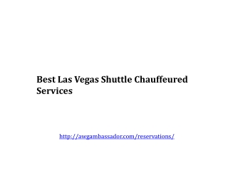 Best Las Vegas Shuttle Nevada