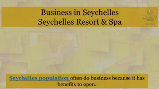 Business in Seychelles by Savoy Resort & Spa