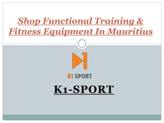Shop For Functional Training Equipment In Mauritius - K1 Sport