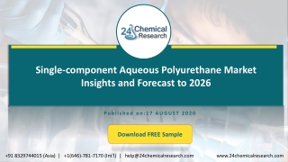 Single-component Aqueous Polyurethane Market Insights and Forecast to 2026