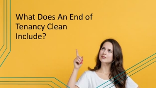 What Does An End of Tenancy Clean Include?