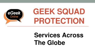 Geek Squad Protection - Services Across The Globe