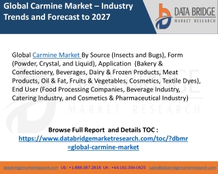 Global Carmine Market