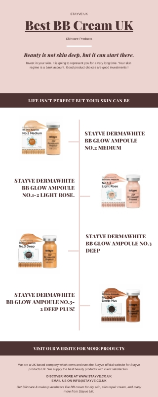 Best BB Cream UK for Anti-ageing | BB Glow UK | Stayve UK