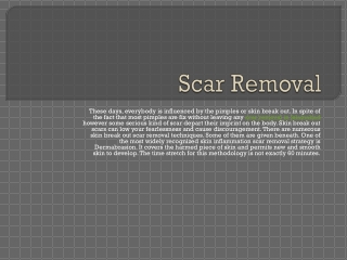 Scar Removal