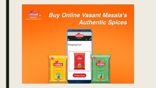 A wide range fresh & high quality of spices online at best rates by Vasant Masala