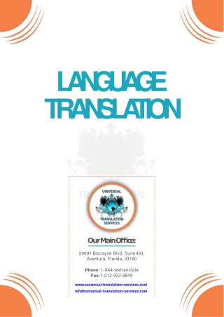 Language Translation