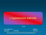 L hypertension art rielle