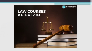 Law courses after 12th