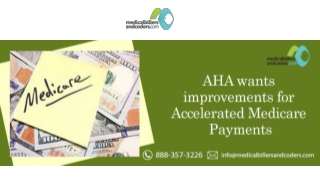 AHA wants improvements for Accelerated Medicare Payments
