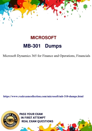 Latest 2020 MB-310 Exam Questions With Valid MB-310 Dumps