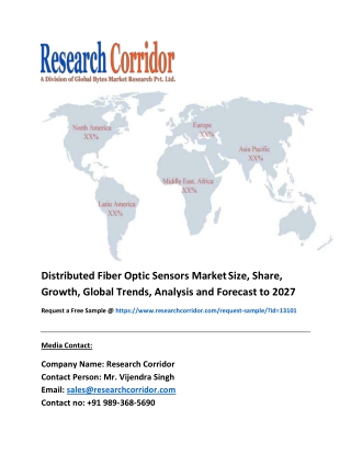 Distributed Fiber Optic Sensors Market Size, share, Industry Growth, Future Opportunities, Forecast to 2027