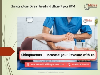 Chiropractors, Streamlined and Efficient your RCM