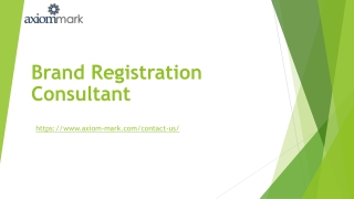 Brand Registration Consultant