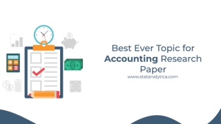 Best Ever Topic for Accounting Research Paper