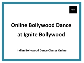 Online Bollywood Dance at Ignite Bollywood