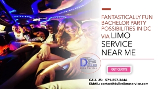 Fantastically Fun Bachelor Party Possibilities in DC via Limo Service Near Me