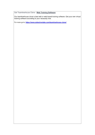 Get Teamtreehouse Clone - Web Training Software