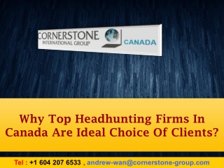 Why Top Headhunting Firms In Canada Are Ideal Choice Of Clients?