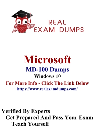 Latest Microsoft MD-100 Study Material | Pass MD-100 Exam With First Attempt