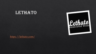 Lethato - Handcrafted Leather Shoes