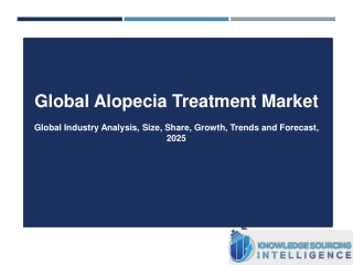 Global Alopecia Treatment Market Research Analysis By Knowledge Sourcing Intelligence