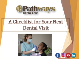A Checklist for Your Next Dental Appointment