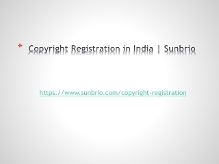 Documents required for Copyright Registration in India