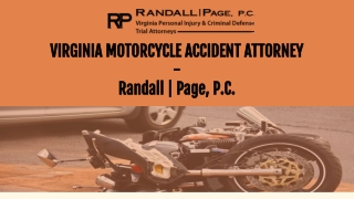 Virginia Motorcycle Accident Attorney -Randall Page, P.C.