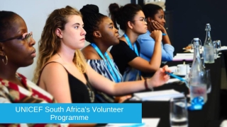UNICEF South Africa's Volunteer Programme