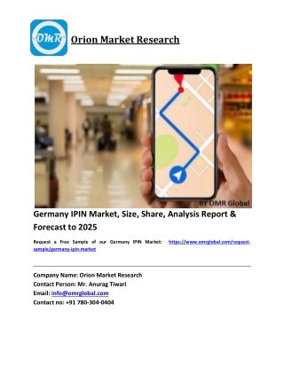 Germany IPIN Market Size, Industry Trends, Share and Forecast 2019-2025