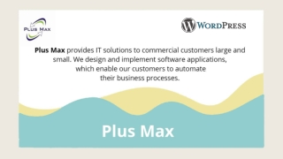 Plus Max – Sundaravasan CEO – WordPress