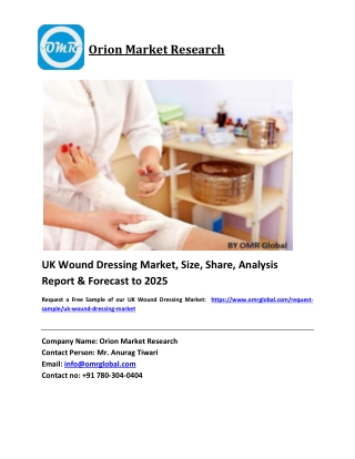 UK Wound Dressing Market Size, Industry Trends, Share and Forecast 2019-2025